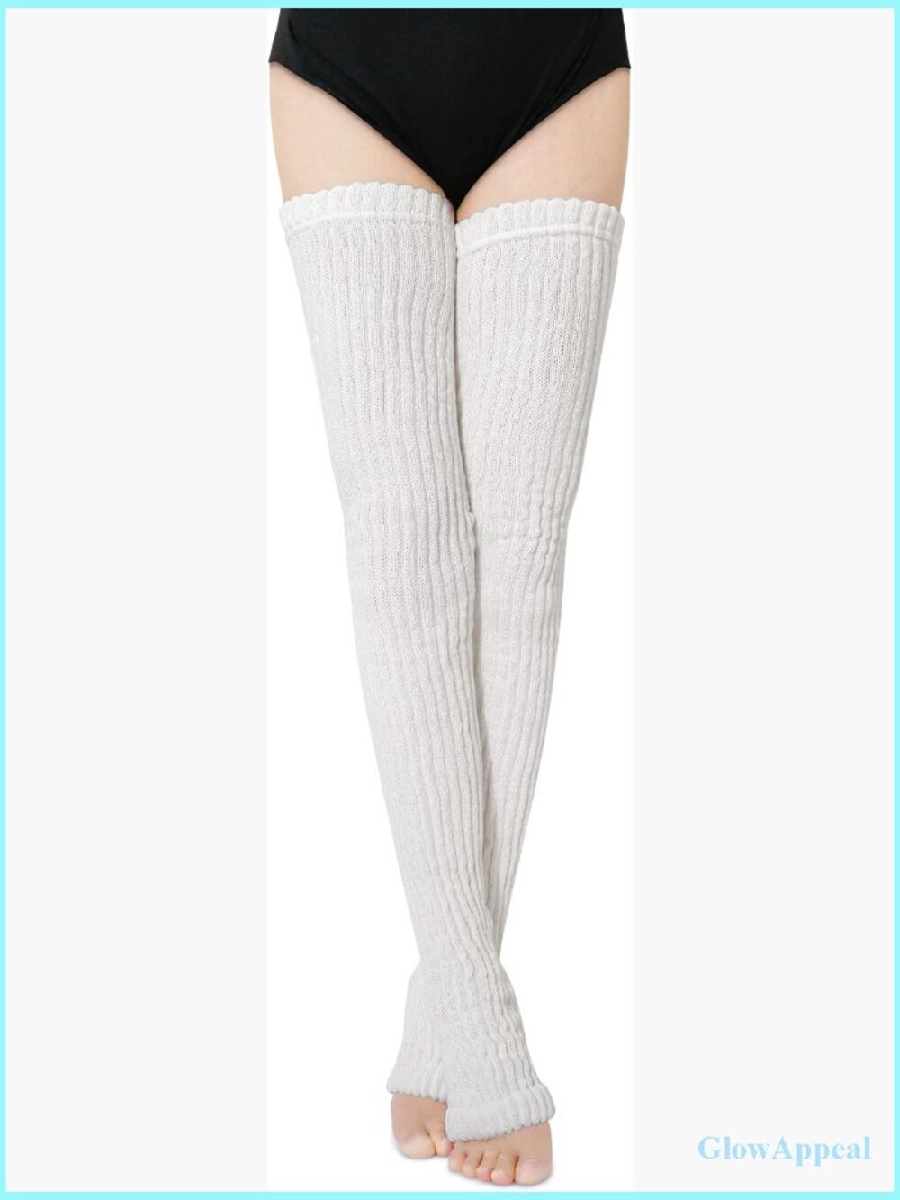 Over the Knee High Leg Warmers Extra Soft Thigh High Stretchy Knit